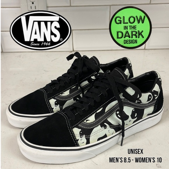 Vans Old Skool 'Alien Ghosts' Size Unisex Mens 8.5 Women’s 10 Glow in The Dark